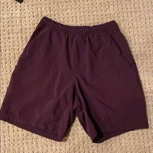 XS Maroon Lululemon shorts.